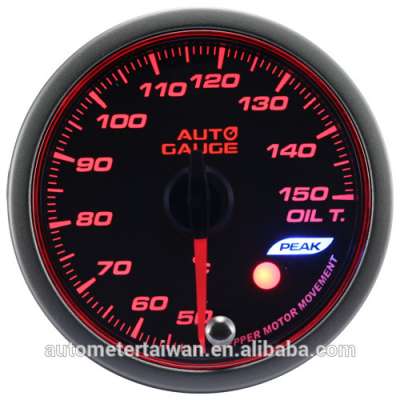 52mm Japanese Motor Movement Angel Ring Analog 2 Colors Auto Oil Temp Gauge